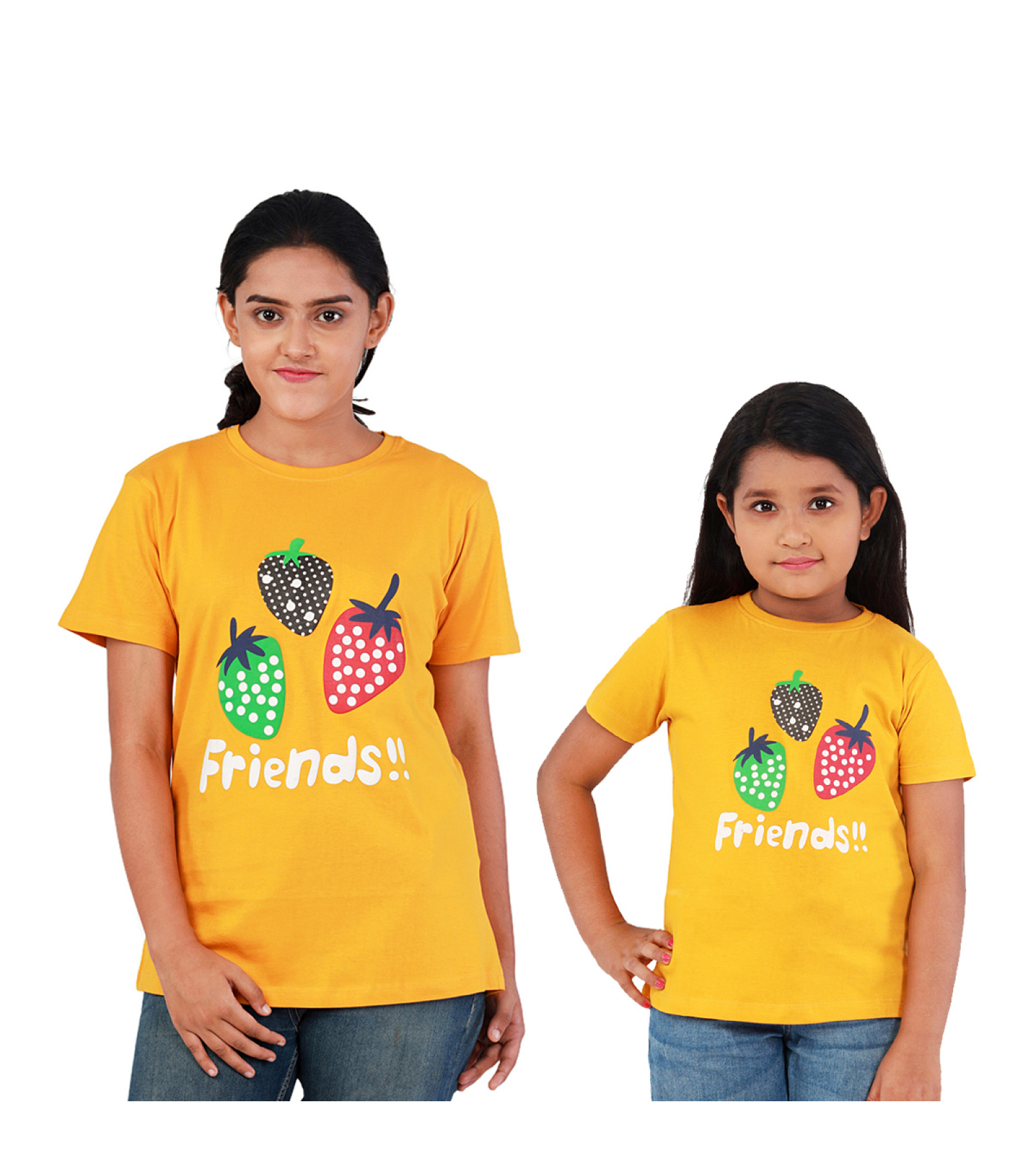 Mother and Daughter Combo of Cotton t-shirt